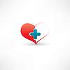 Сердце и медицинское крест | Векторный клипарт